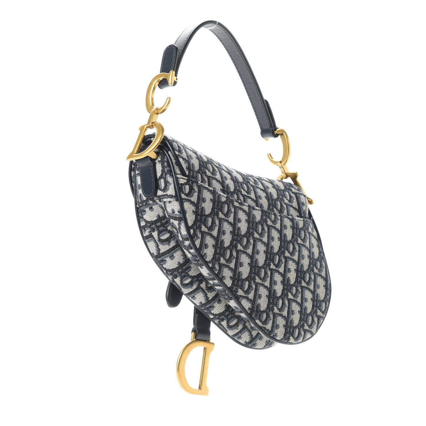 Oblique Mini Saddle Bag Blue