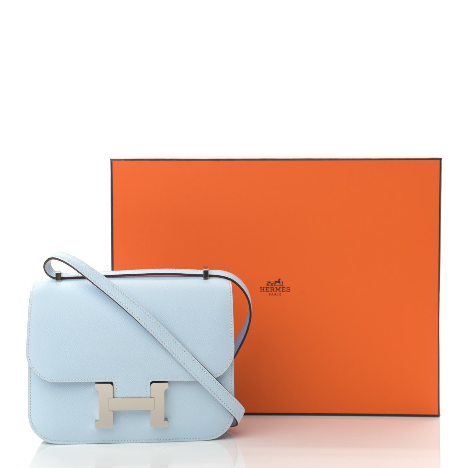 Hermes Epsom Constance 18 Bleu Brume 11 of 11