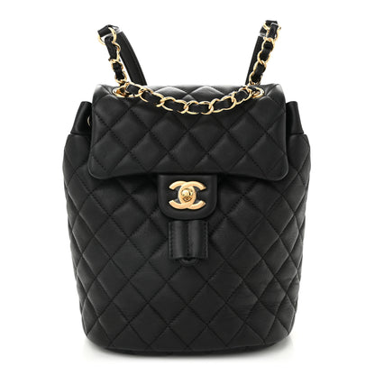 Chanel Calfskin Quilted Mini Urban Spirit Backpack Black 1 of 10
