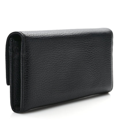 Gucci Dollar Calfskin Swing Continental Wallet Black 3 of 7