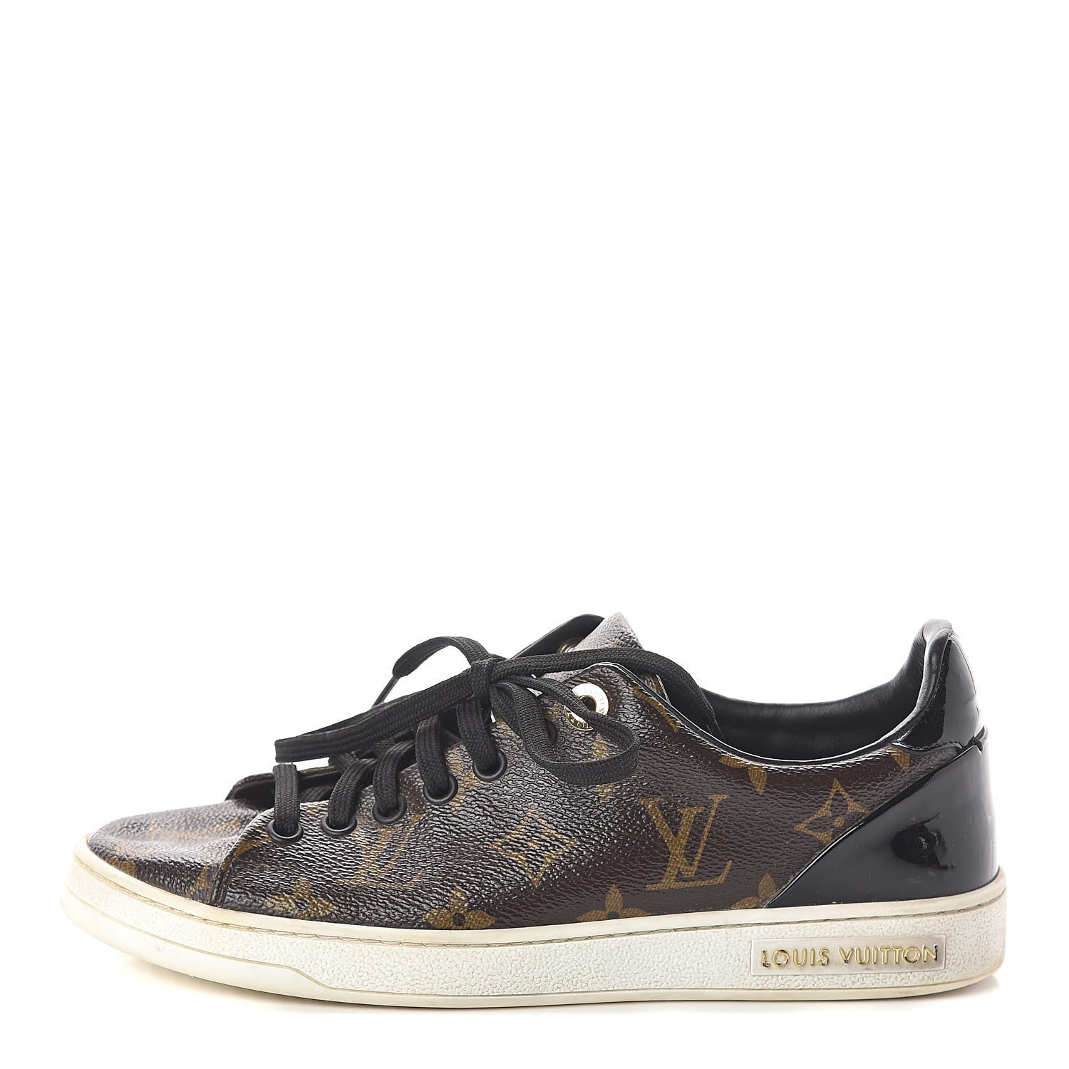 Louis Vuitton Patent Monogram Frontrow Sneakers 36 1 of 7