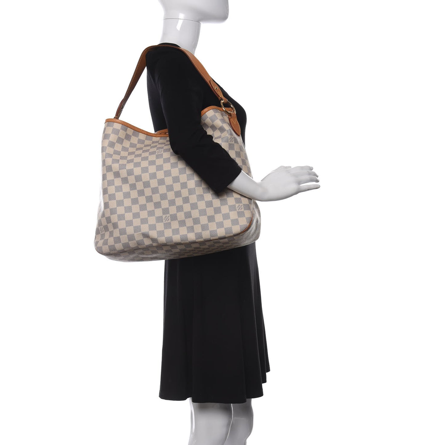 Damier Azur Delightful MM Rose Ballerine