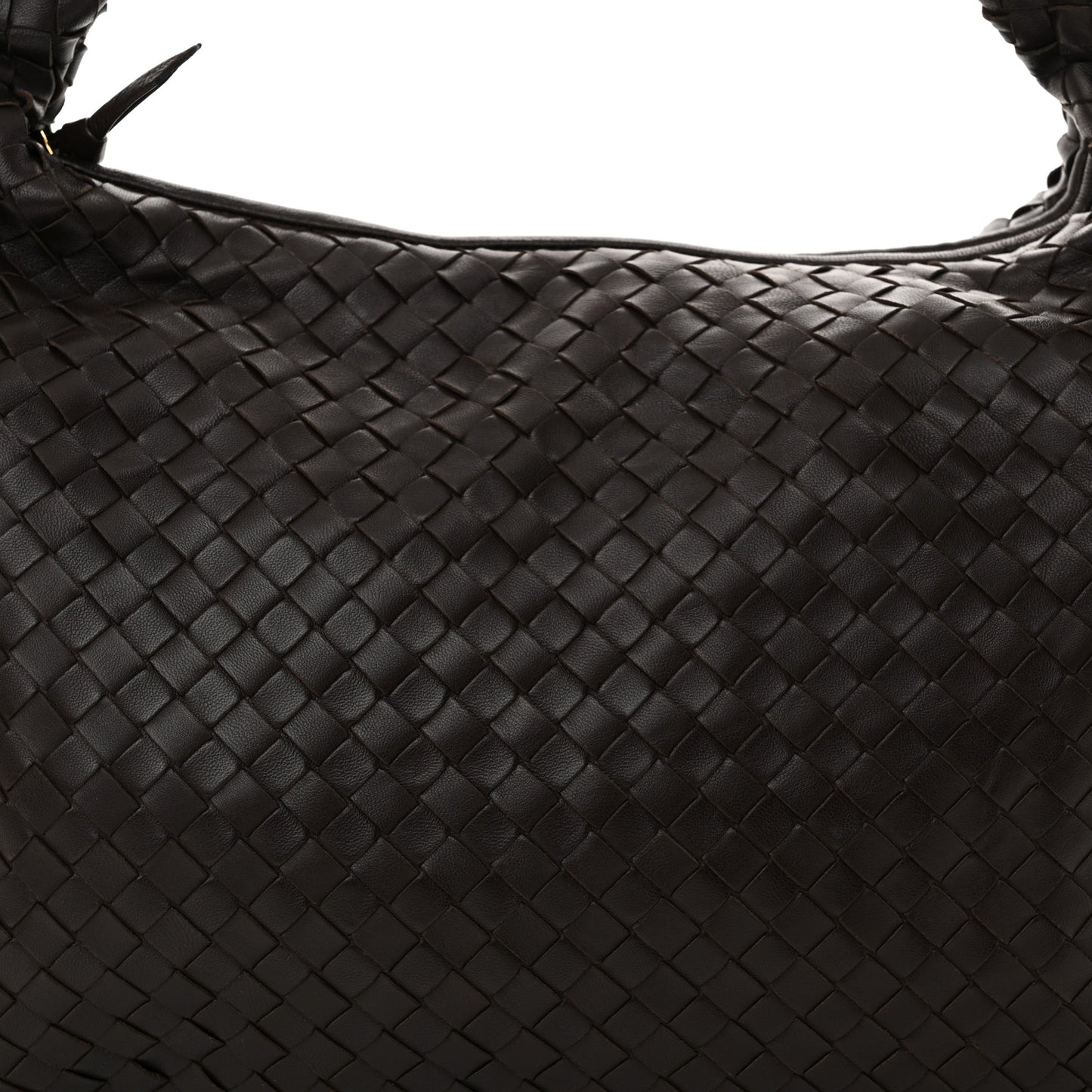 Nappa Intrecciato Medium Veneta Hobo Ebano