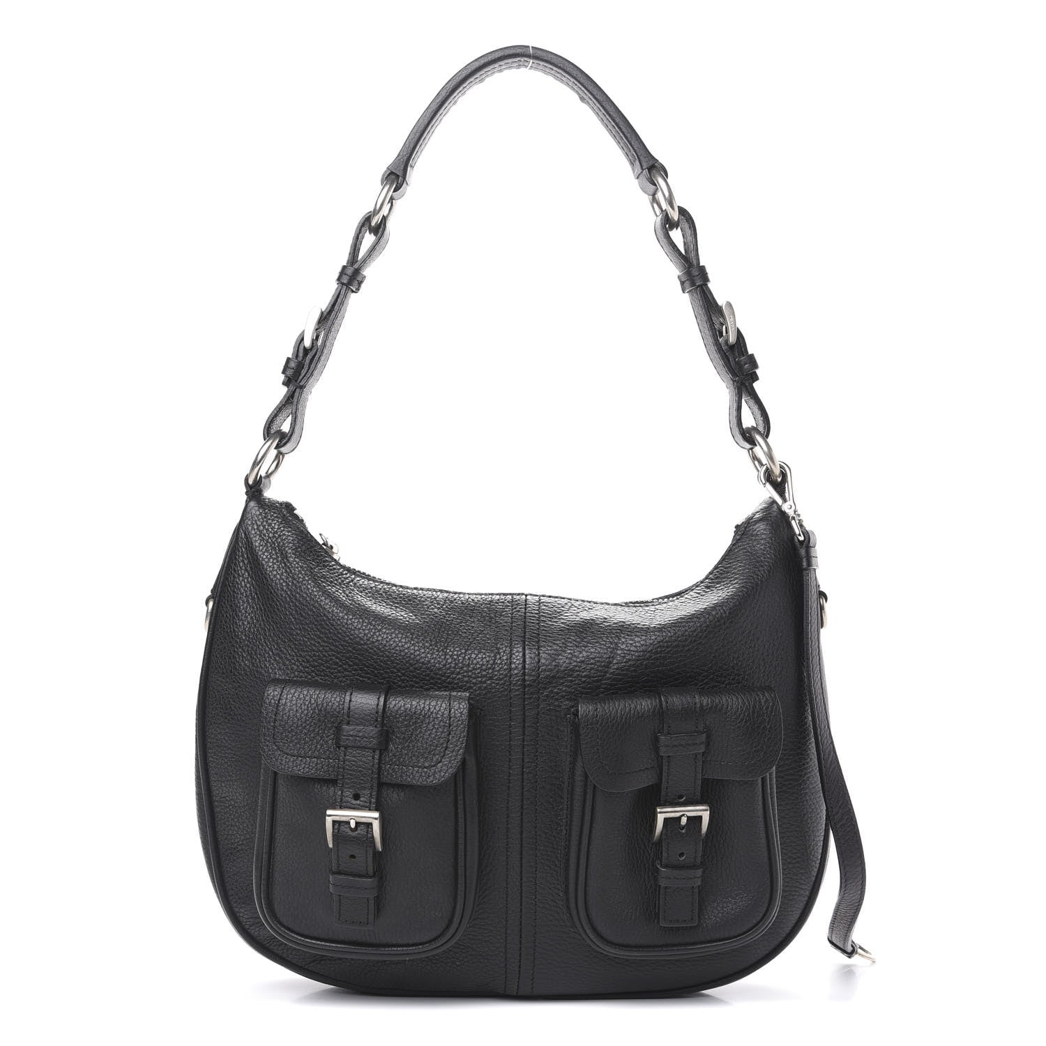 Prada Vitello Daino Hobo Black 1 of 10