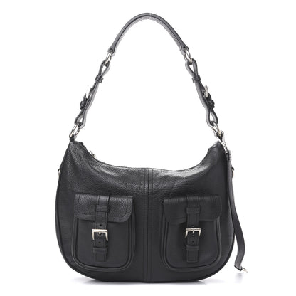 Prada Vitello Daino Hobo Black 1 of 10