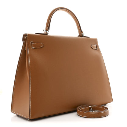 Hermes Epsom Kelly Sellier 35 Gold 3 of 12
