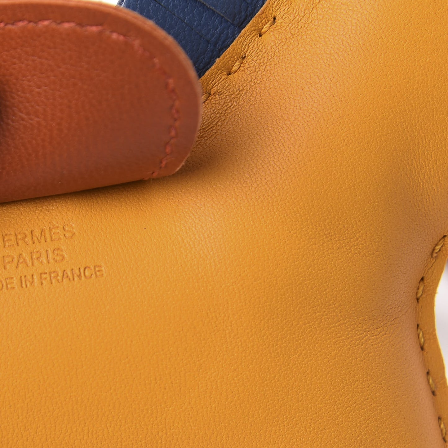 Milo Lambskin Grigri Rodeo Horse Bag Charm MM Jaune D'Or Bleu Agate Cornaline