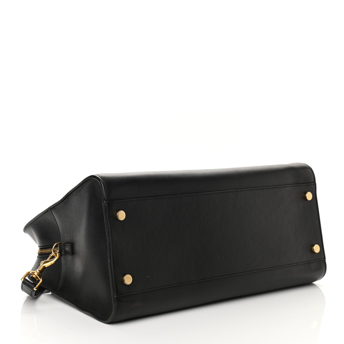 Smooth Calfskin Medium Monogram Cabas Black