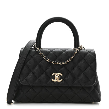 Chanel Caviar Quilted Mini Coco Handle Flap Black 1 of 8