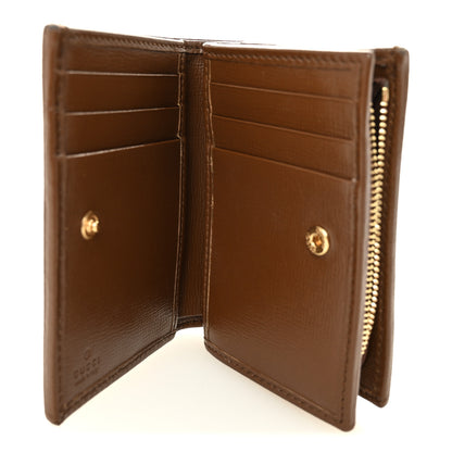 Gucci GG Supreme Monogram Horsebit 1955 Card Case Wallet Beige Ebony Brown Sugar 5 of 7