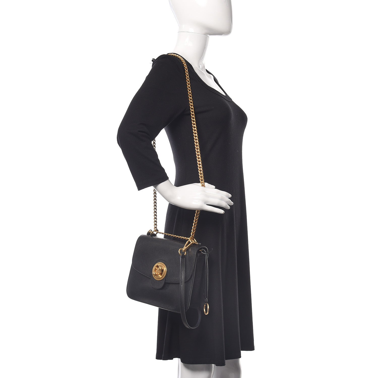 Chloe Goatskin Medium Mily Shoulder Bag Black 3 of 9