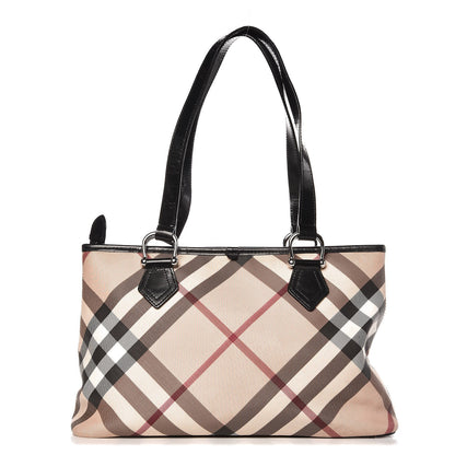 Burberry Supernova Check Regent Tote Black 1 of 16