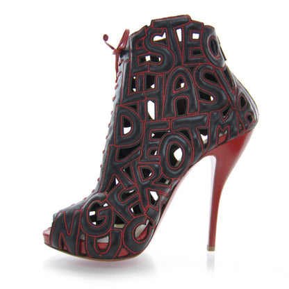 Christian Louboutin Leather Let Me Tell You 120 Ankle Boots 38.5 5 of 8