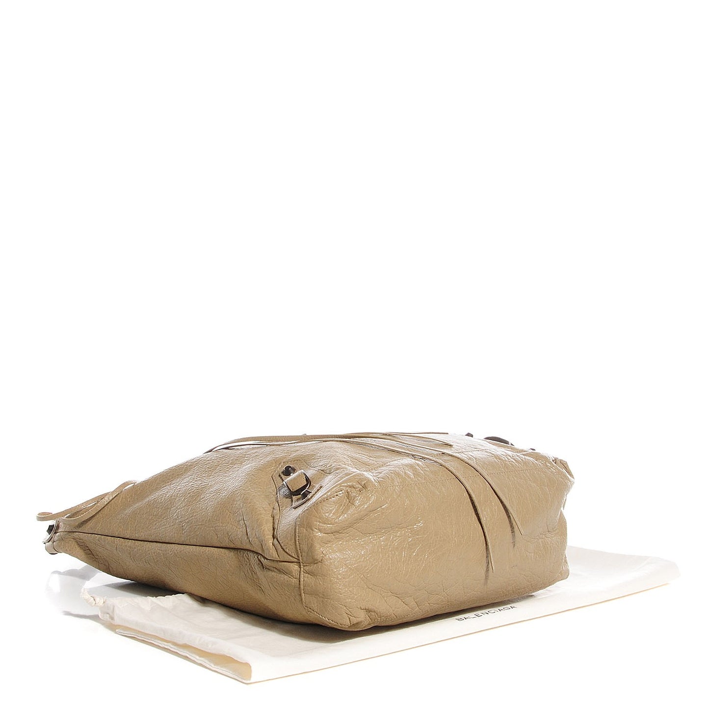Agneau Classic Hardware Day Hobo Latte Beige