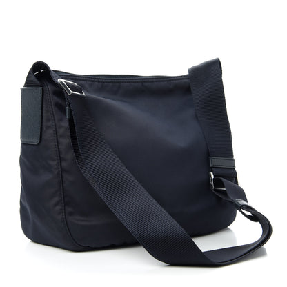 Prada Tessuto Nylon Saffiano Messenger Bag Baltico 3 of 11