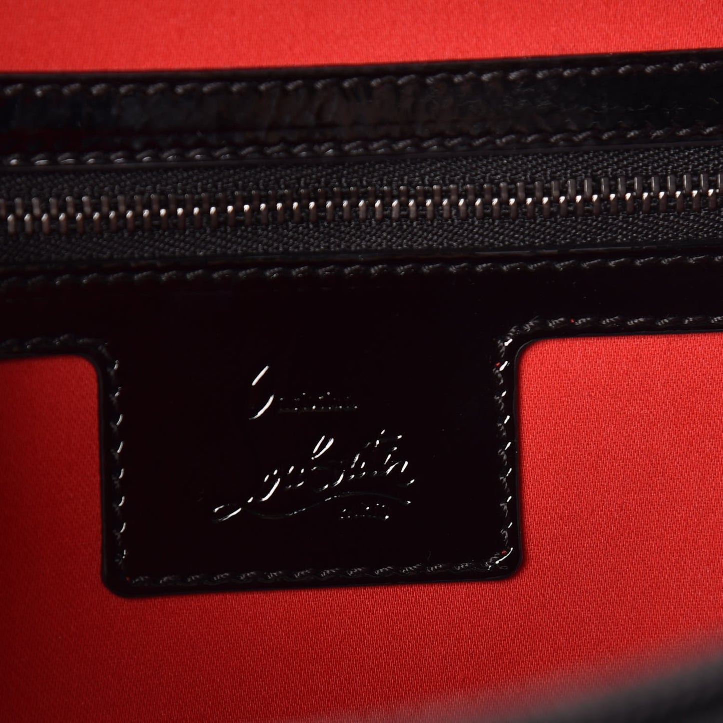 Vintage Patent Calfskin Rubylou Backpack Black