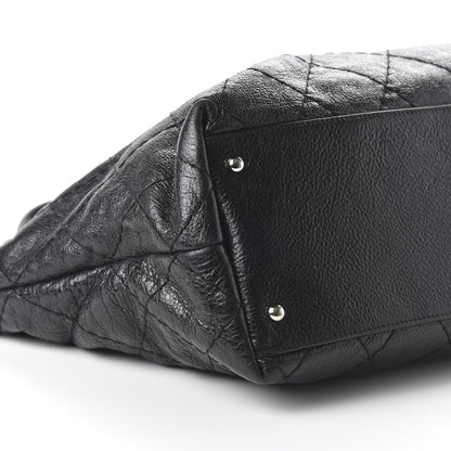 Chanel Glazed Calfskin Large On The Road Tote Black 6 of 10