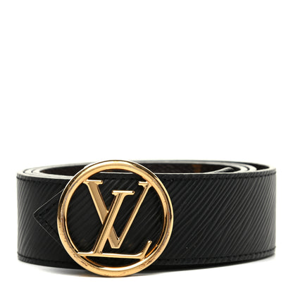 Louis Vuitton Monogram Epi 35mm LV Circle Reversible Belt 75 30 Black 1 of 6