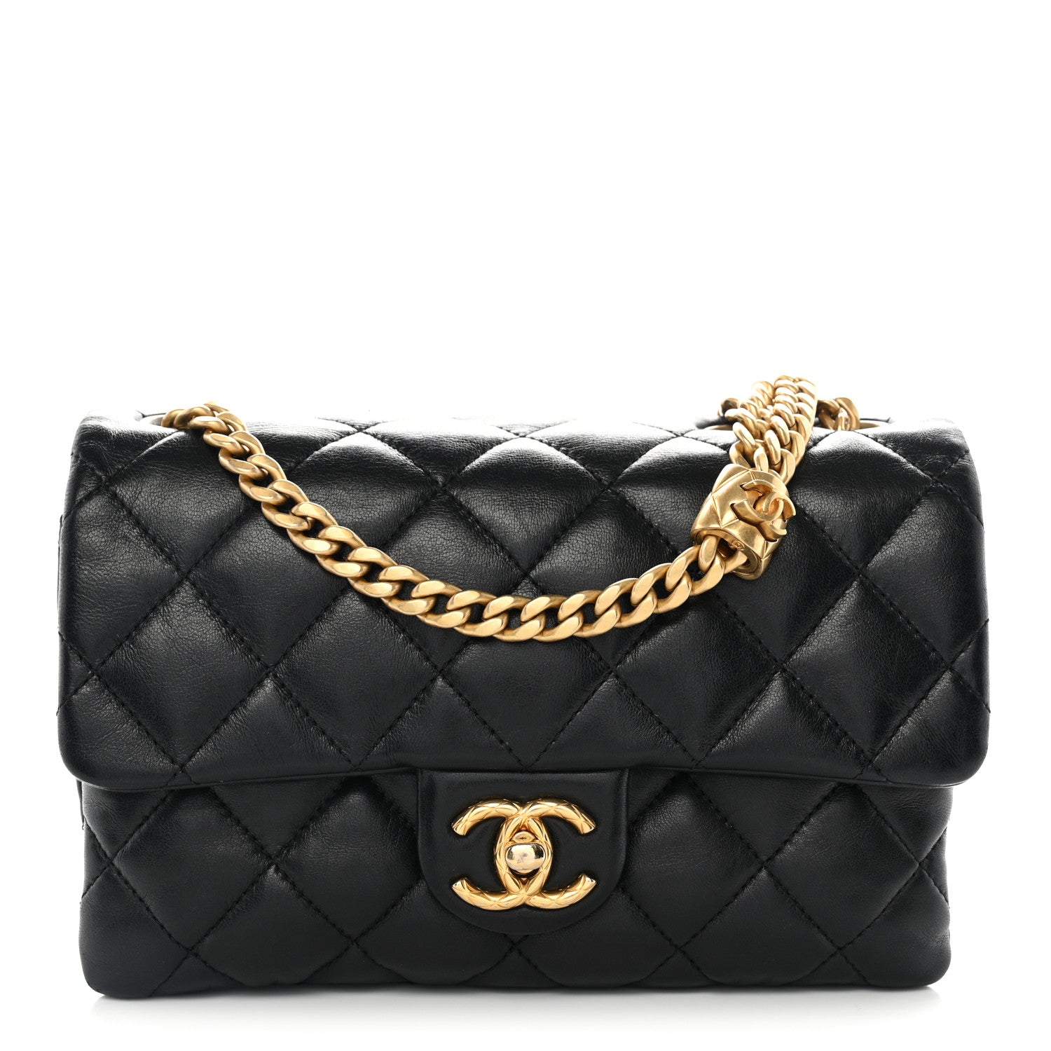 Chanel Lambskin Quilted Small Pillow Crush Flap Black 1 of 11
