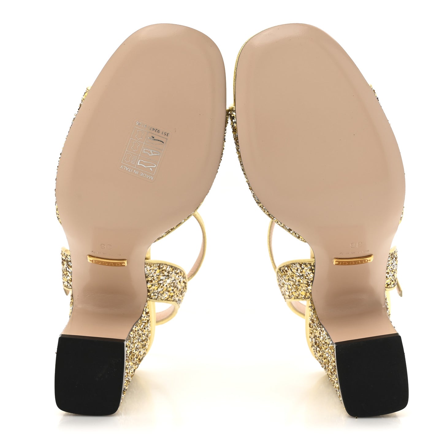 Cristal Nappa Silk Horsebit Ankle Strap Sandals 36 Platino