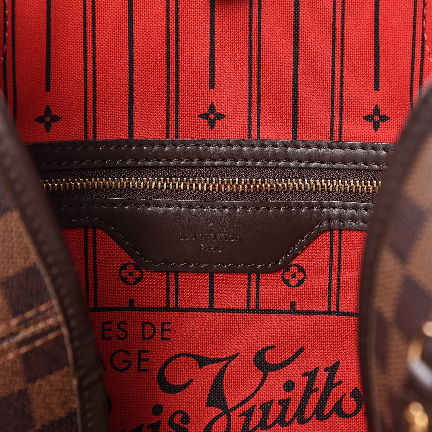 Louis Vuitton Damier Ebene Neverfull MM 6 of 11