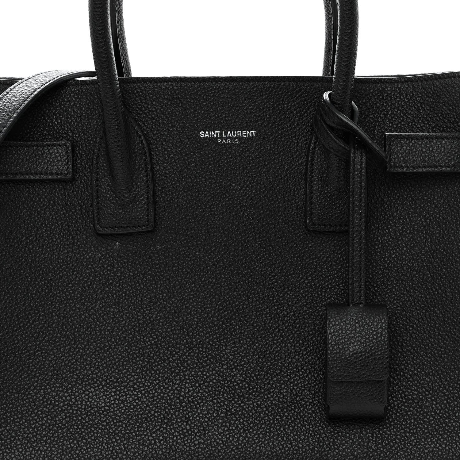 Saint Laurent Grained Calfskin Baby Sac De Jour Black 8 of 12