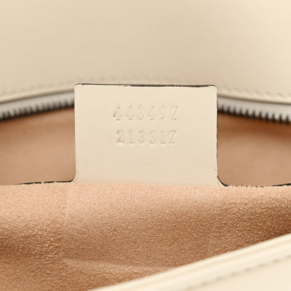 Gucci Calfskin Matelasse Small GG Marmont Shoulder Bag White 7 of 13