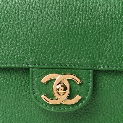 Chanel Grained Calfskin Small Souplissimo Maxi Flap Green 8 of 10