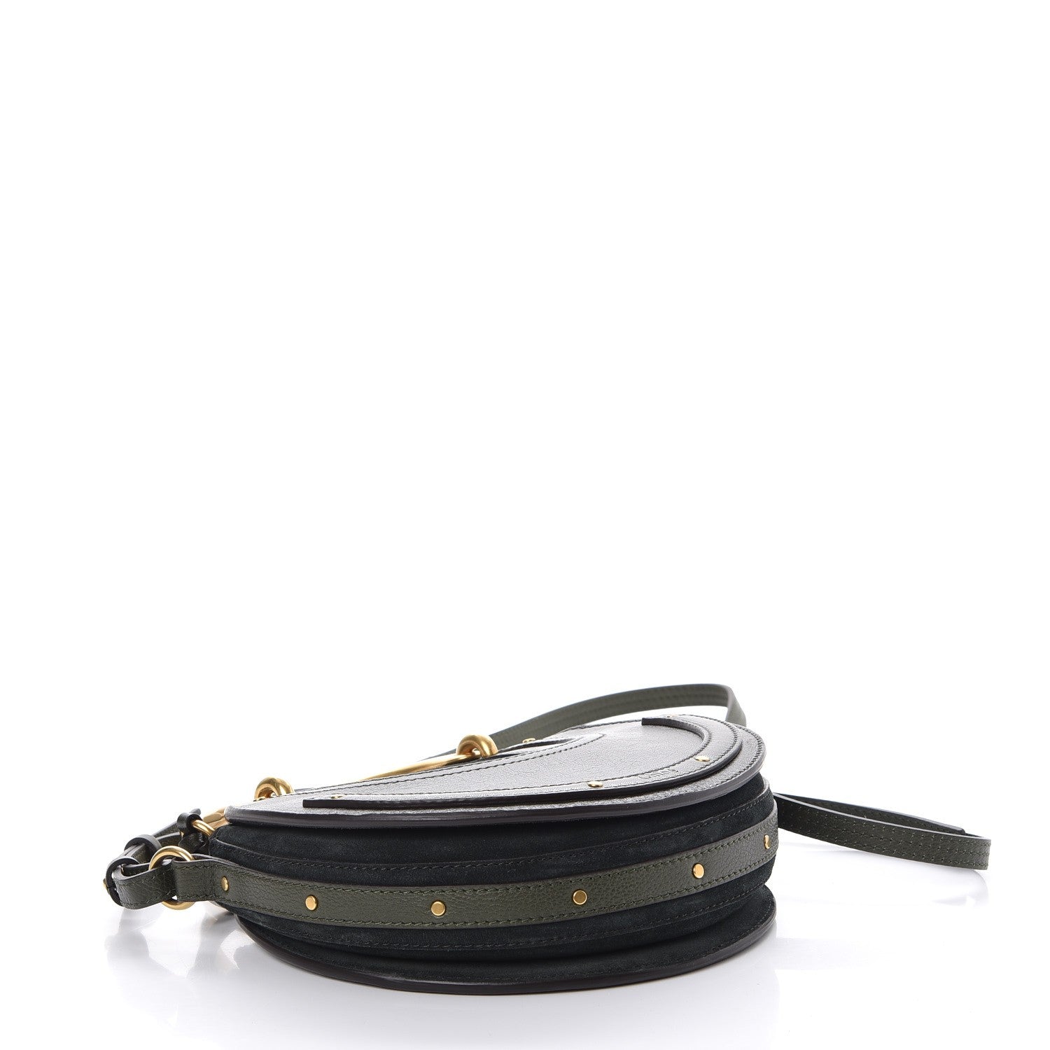 Chloe Calfskin Suede Small Pixie Bag Intense Green 4 of 7