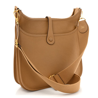 Hermes Taurillon Clemence Evelyne III PM Biscuit 2 of 10