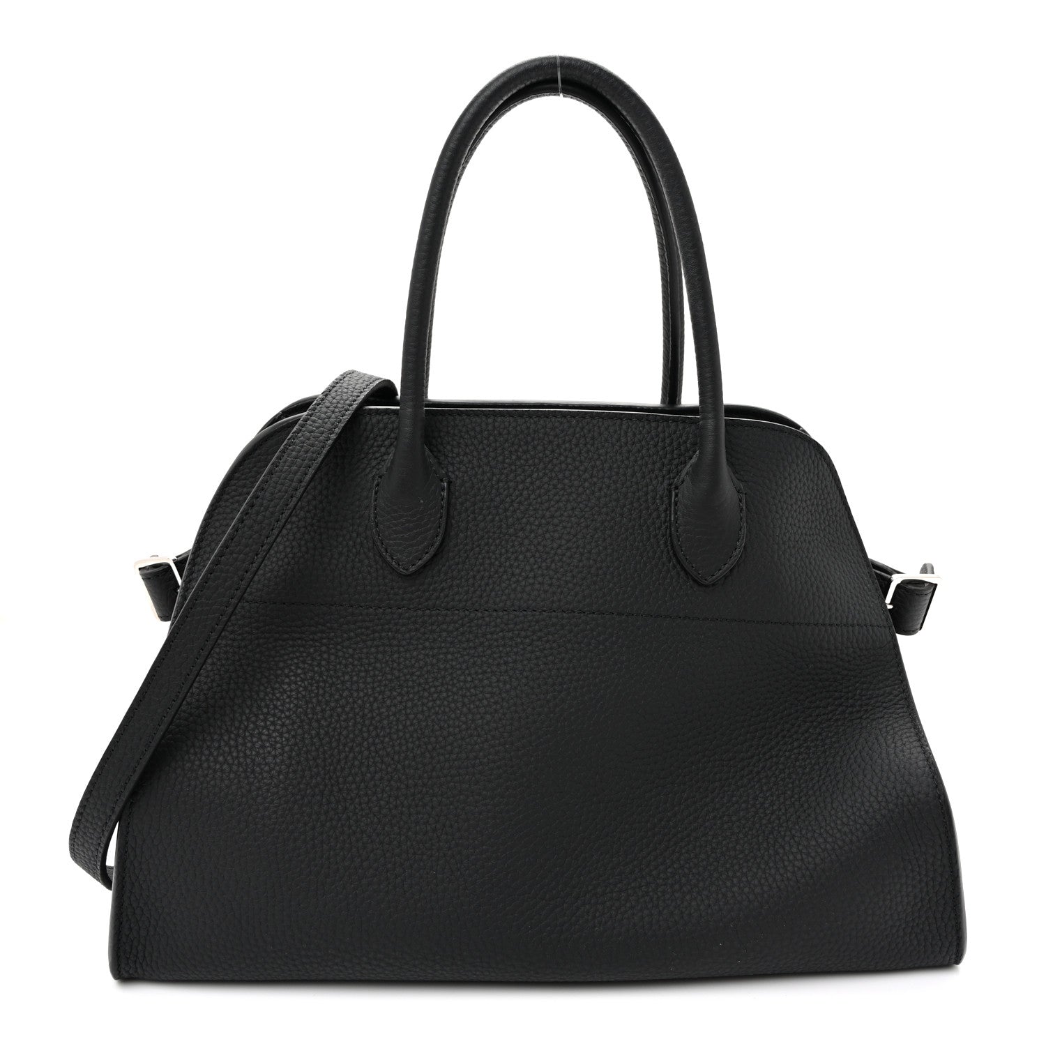 The Row Matte Grained Calfskin Soft Margaux 12 Black 1 of 9