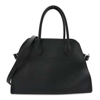 The Row Matte Grained Calfskin Soft Margaux 12 Black 1 of 9