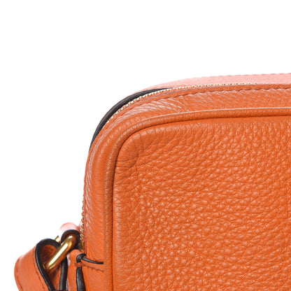Prada Vitello Daino Medium Double Zip Shoulder Bag Papaya 13 of 15