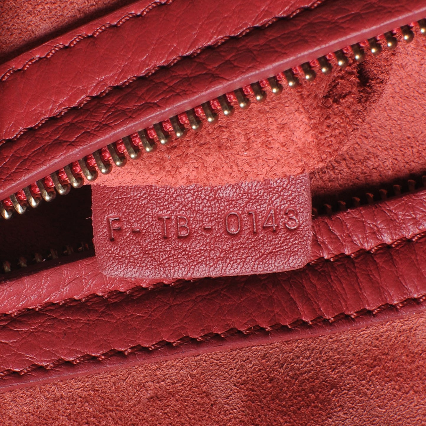 Supple Calfskin Medium Phantom Luggage Vermillion