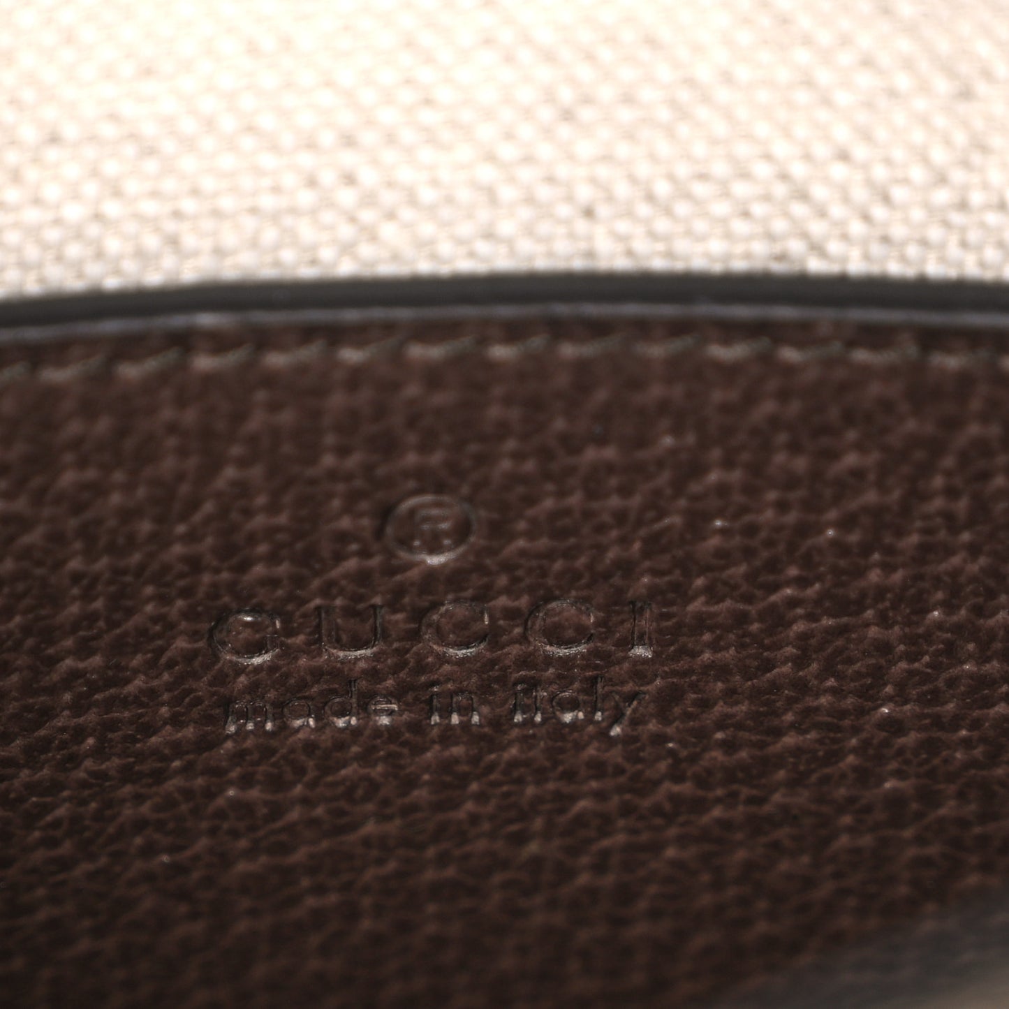 Monogram Jumbo GG Textured Dollar Calfskin Web Mini Vertical Tote Camel Ebony New Acero