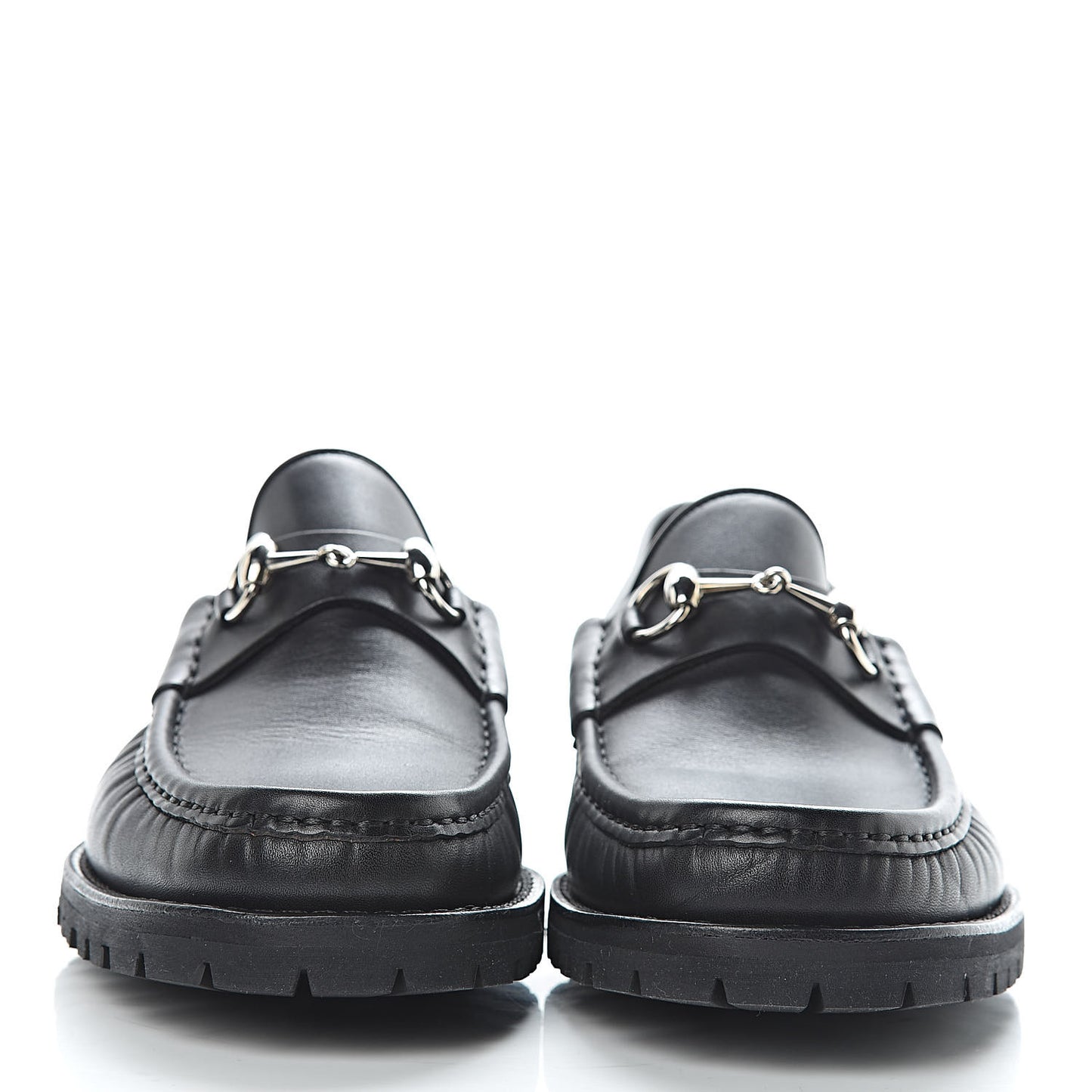 Laredo Calfskin Mens Horsebit Loafers 8.5 Black