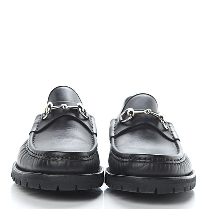 Gucci Laredo Calfskin Mens Horsebit Loafers 8.5 Black 2 of 9