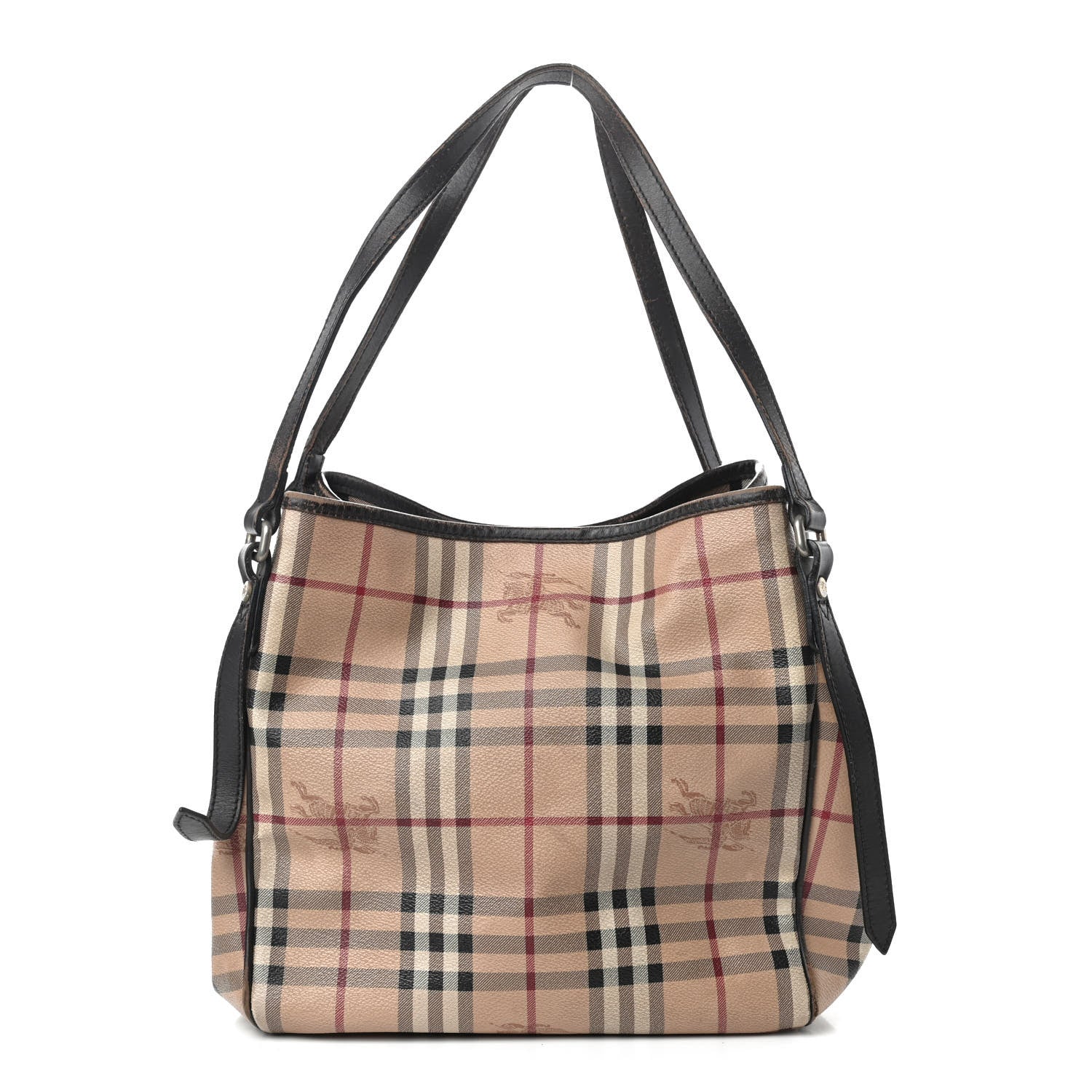 Burberry Haymarket Check Large Canterbury Tote Chocolate 1 of 9