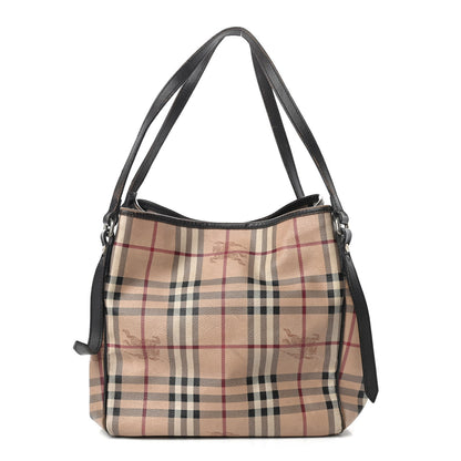 Burberry Haymarket Check Large Canterbury Tote Chocolate 1 of 9