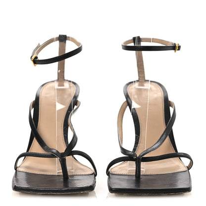 Bottega Veneta Lambskin Stretch Multi Strap 90mm Sandals 39.5 Black 3 of 12