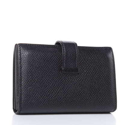 Hermes Epsom Bearn Card Holder Wallet Black 3 of 10