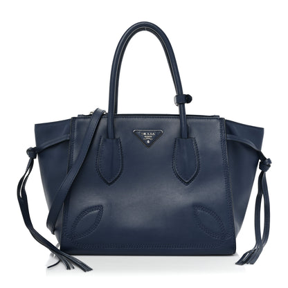 Prada City Calfskin Twin Pocket Tote Bluette 1 of 15