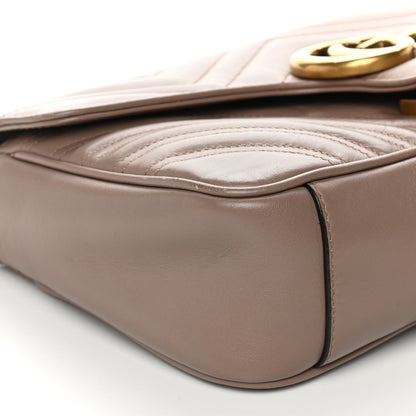 Gucci Calfskin Matelasse Small GG Marmont Shoulder Bag Porcelain Rose 9 of 12