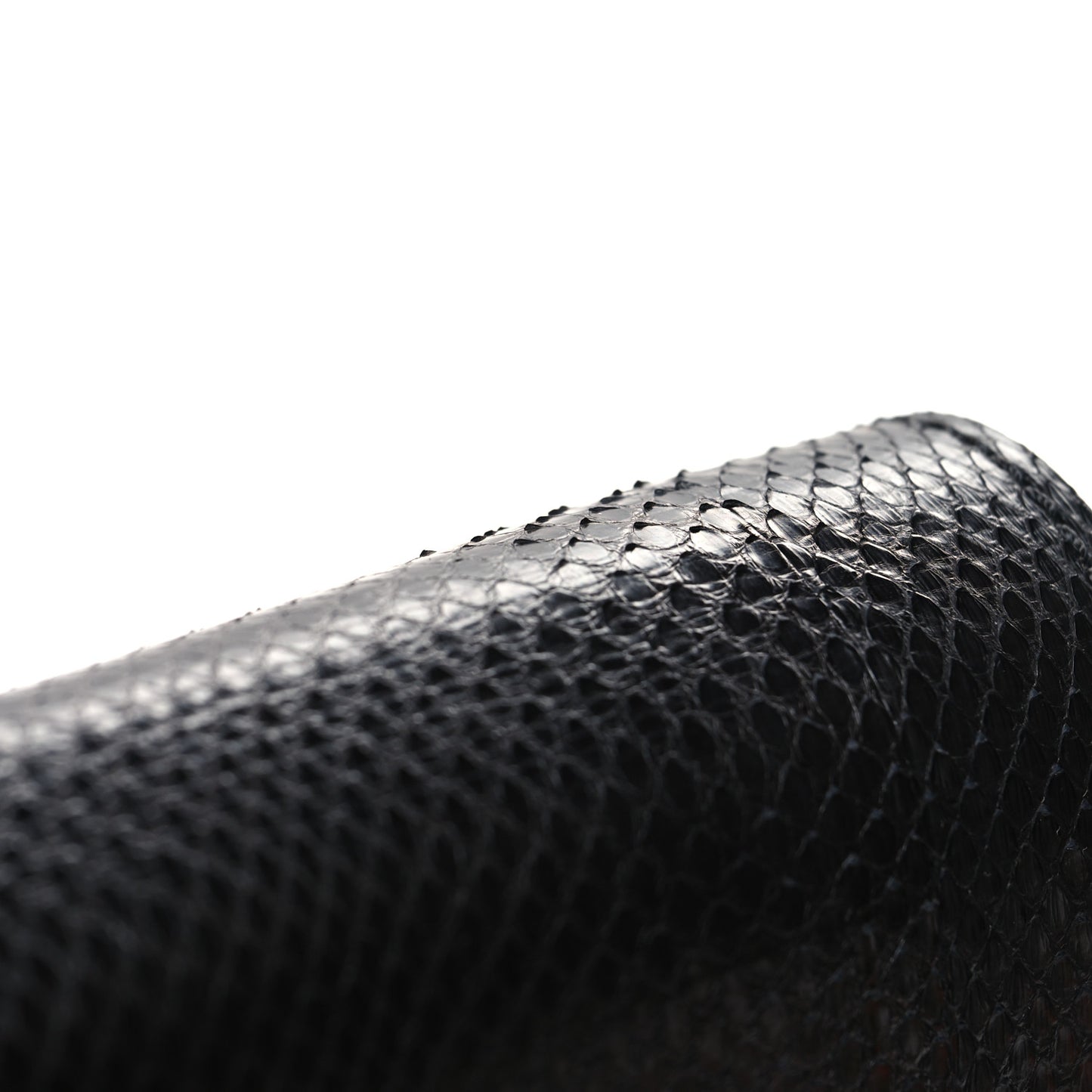 Snakeskin Mini Marcie Round Crossbody Bag Black
