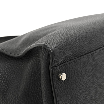 Fendi Cuoio Romano Selleria Bi-Color Large Peekaboo Iconic Satchel Black Mou 12 of 12