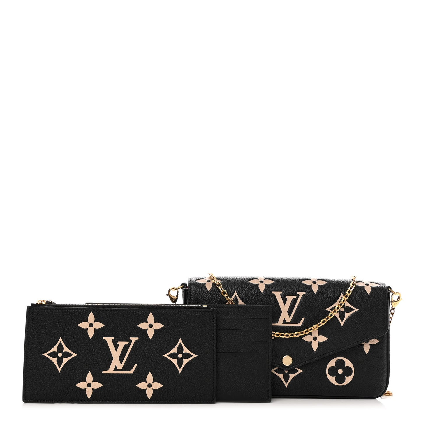 Empreinte Monogram Giant Felicie Pochette Black Beige
