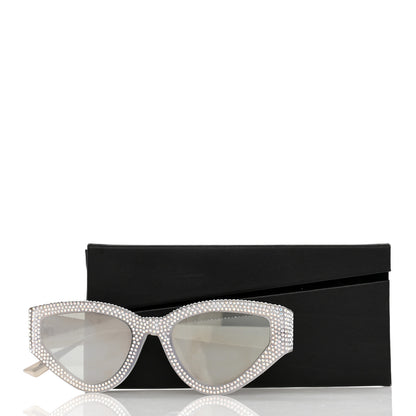 Christian Dior Acetate Crystal CatStyleDior1S Sunglasses Silver 9 of 9