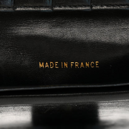 Chanel Lambskin Diamond Stitched French Wallet Black 8 of 11