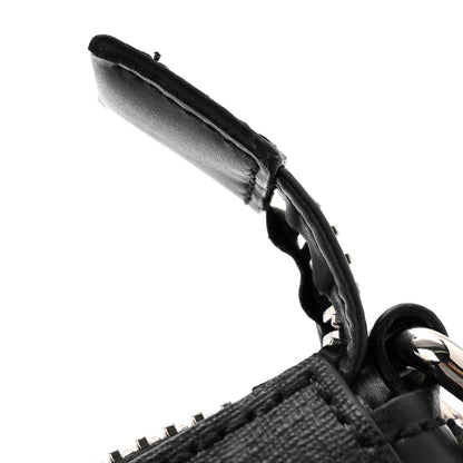 Gucci GG Supreme Monogram Web Small Flat Messenger Bag Black Grey 10 of 13