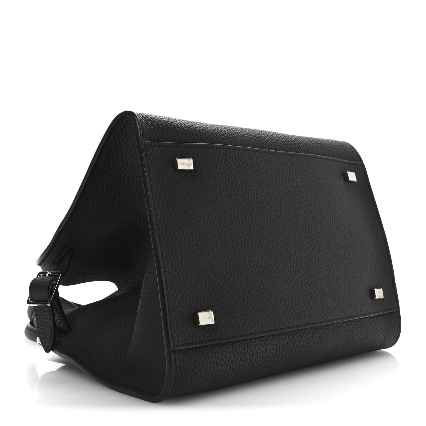 Grained Calfskin Soft Margaux 10 Bag Black